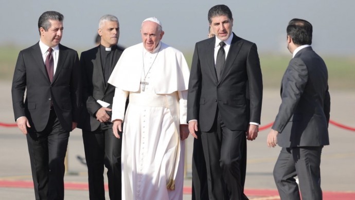 Papa Federe Kürdistan Bölgesi’ne geçti