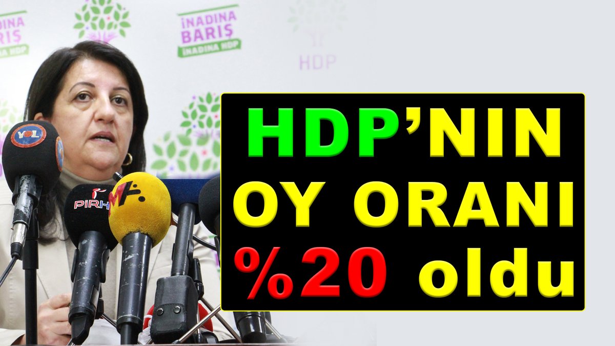 HDP’nin oy oranı %20 oldu