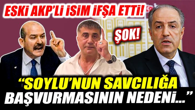 Sedat Peker ifşası! Mustafa Yeneroğlu Süleyman Soylu’nun savcılığa başvurma nedenini açıkladı!