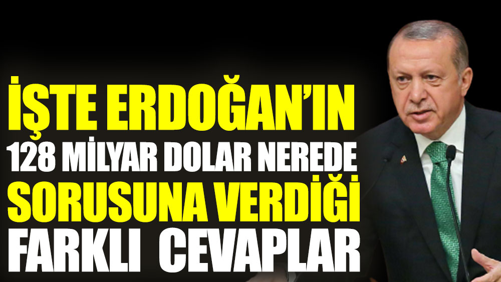 Erdoğan’dan 128 milyar dolar muammasına cevap: Nereye gitti diye sorulur mu?